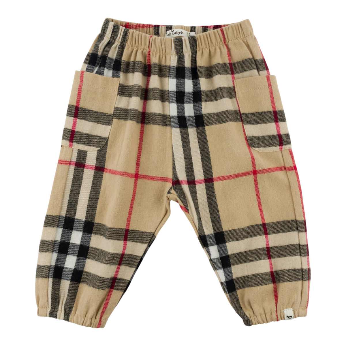 Mini Tartan Side Pocket Pant/Oh baby