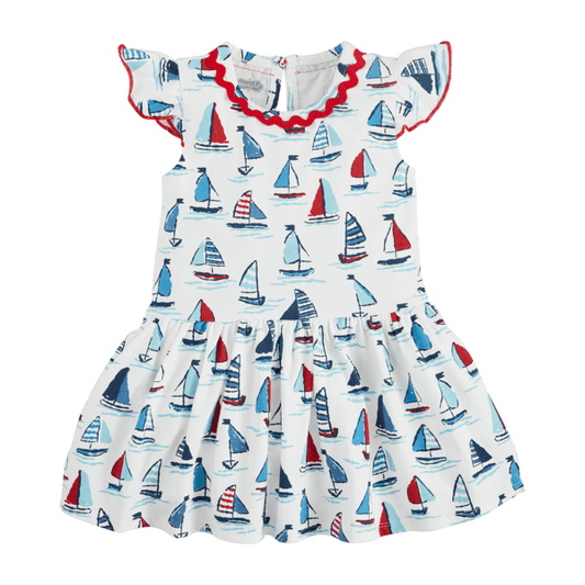 Sailboat T-Shirt Dress/Mud Pie