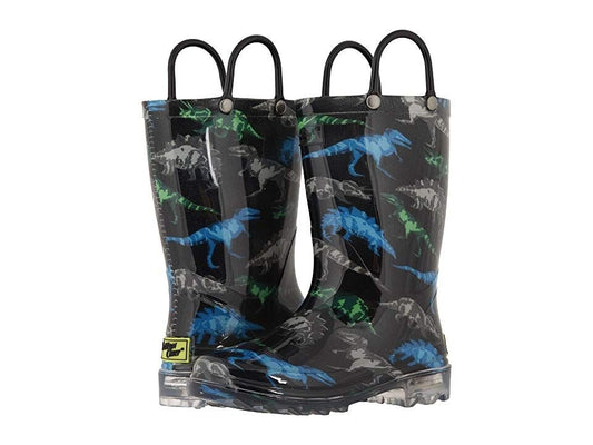 Western Chief Kids Dinosaur Friends Lighted Rain Boot