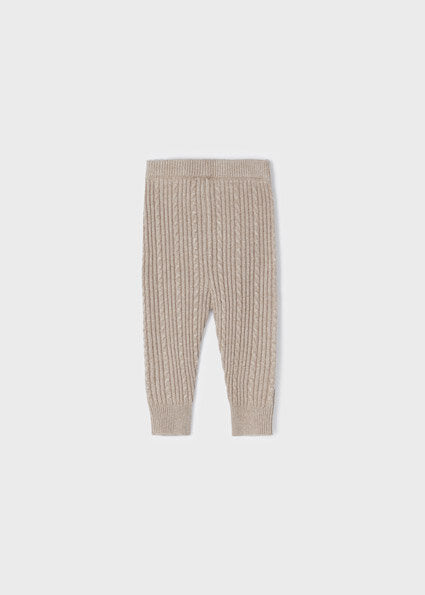 Tan Knit Leggings/10275/Mayoral