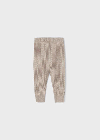 Tan Knit Leggings/10275/Mayoral