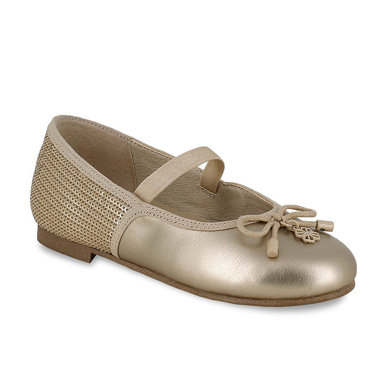 Mayoral Gold Ballet Shoe